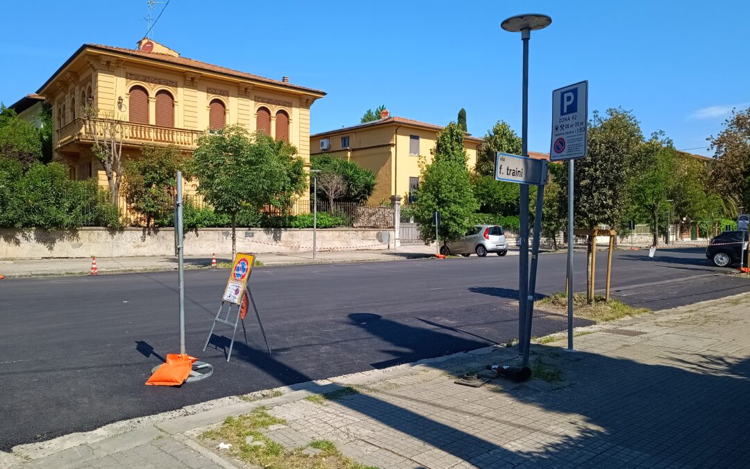 54.000 i metri quadrati di nuovo asfalto a Pisa