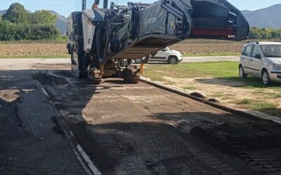 Iniziata l’asfaltatura del parcheggio in via di Gello