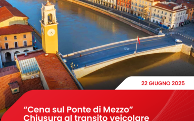“Cena sul Ponte di Mezzo” – Chiusura al transito veicolare del ponte di mezzo