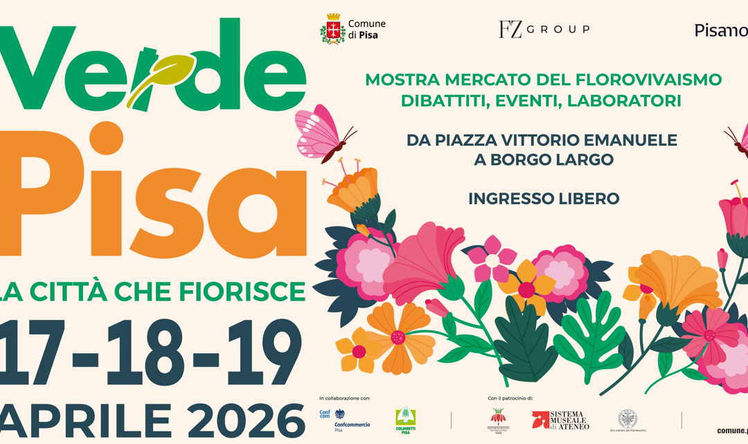 “VerdePisa”: dal 17 al 19 aprile mostra mercato del florovivaismo nel centro storico. Incontri, eventi, laboratori e allestimenti iconici animeranno la città