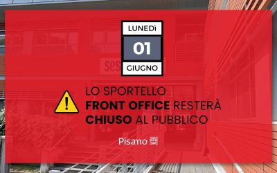 Chiusura FRONT OFFICE 1 giugno 2026