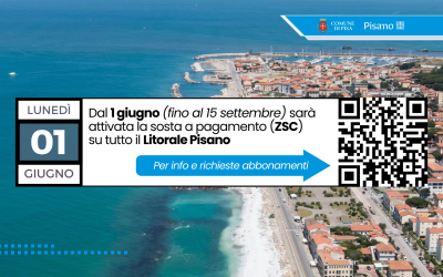 Dal 1 giugno sosta a pagamento sul Litorale